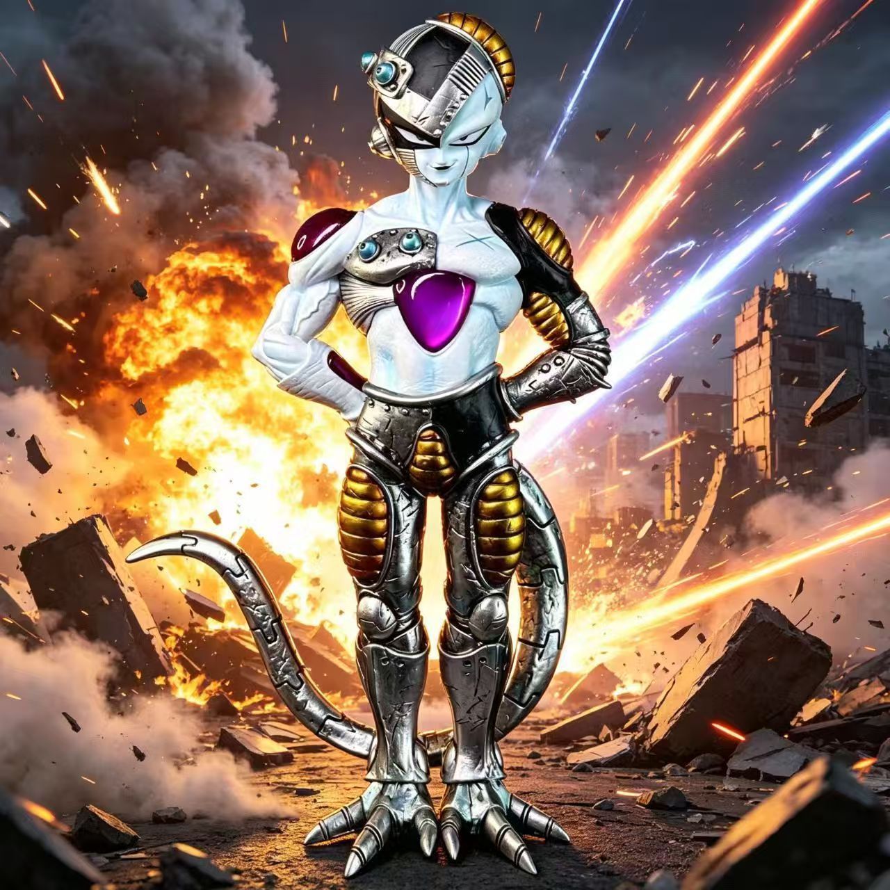 Model Kit Frieza - Figurine d'action Dragon Ball Mecha Freeza