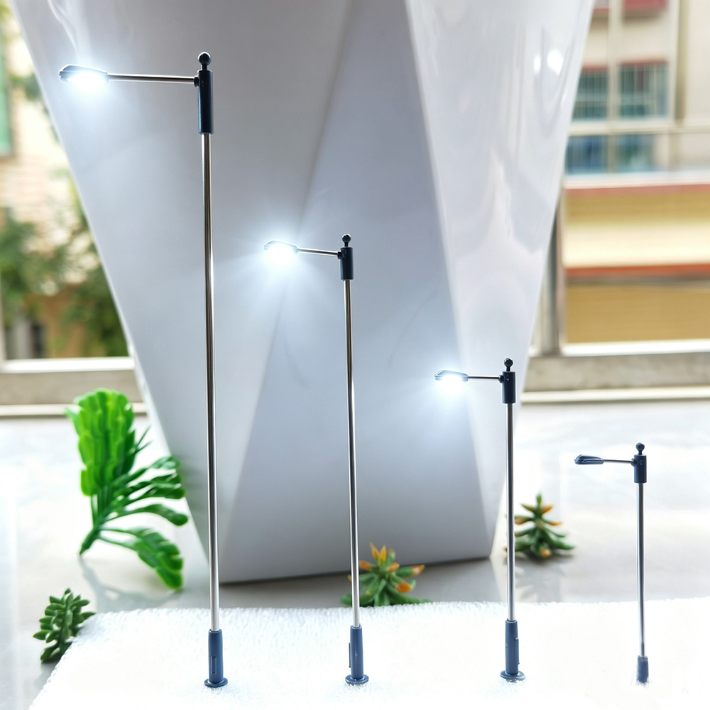 Model Kit Locomotive - 10 lampadaires miniatures LED 3V, modèle