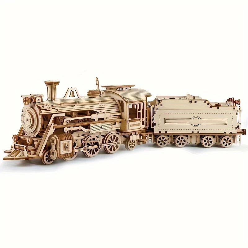 Model Kit Locomotive - Locomotive 3D Puzzle en bois échelle
