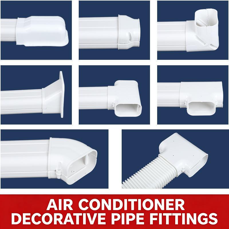 Model Kit Quick - Cache-tuyau de climatisation 75*65mm en PVC