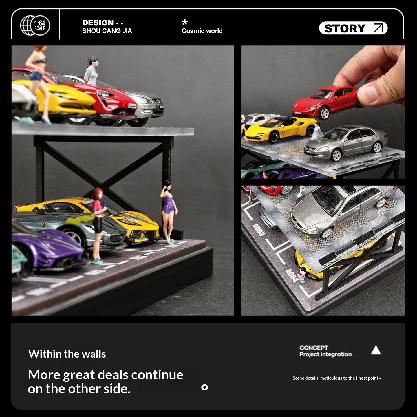 Diorama de garage à deux étage - Model Kit Display avis et prix