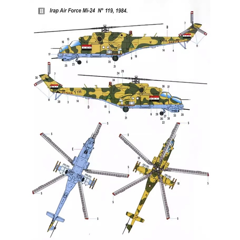 TRUMPETER 1/72 MI-24V Hind-E h - Model Kit Academy avis et prix